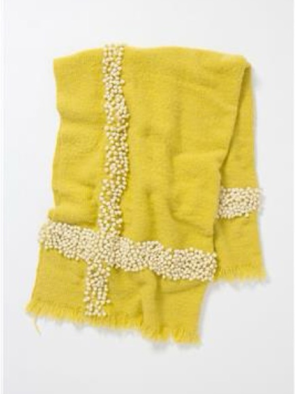 Anthropology yellow throw